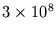 $3\times10^8$