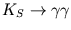 $K_S\rightarrow\gamma\gamma$