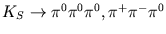 $K_S\rightarrow\pi^0\pi^0\pi^0, \pi^+\pi^-\pi^0$