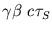 $\gamma\beta\ c\tau_S$