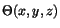 $\displaystyle \Theta(x,y,z)$