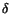 $\displaystyle \delta$