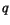 $\displaystyle q$
