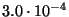 $3.0\cdot 10^{-4} $