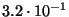 $3.2\cdot 10^{-1} $