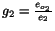 $g_{2} = \frac{e_{o_2}}{e_2}$