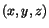 $(x,y,z)$