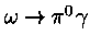 $\omega \rightarrow \pi^0\gamma$