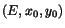 $ (E, x_0, y_0)$