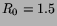 $ R_0 = 1.5$